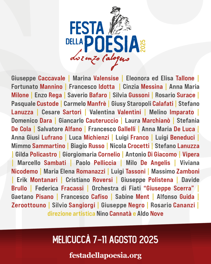 Rassegna stampa 2025 24 Banner Festa della Poesia 22Lorenzo Calogero22 post