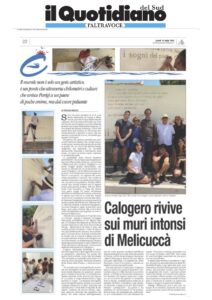 Il Quotidiano del Sud 19 07 2025 Festa della Poesia Lorenzo Calogero