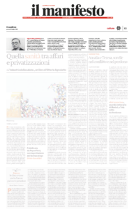 Il Manifesto 23 luglio 2026 Festa della Poesia 2026